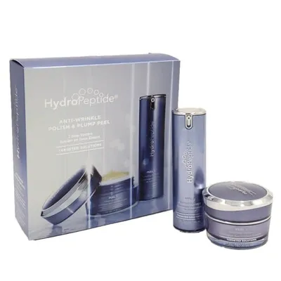 HydroPeptide Polish & Plump Face Peel Radiant Two-Step System, Boosts Firmness and Plumpness, 1 Set