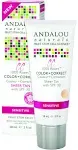 Andalou Naturals Color plus Correct - Sheer Tan with SPF 30 With Rose Stem Cells - 2 oz/58 ML - Complements most skin tones Comfortable for everyday