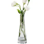 Hand-Made Blown Art Bud Glass Vase Clear Flower Bud Vase Single Stem Vases ...