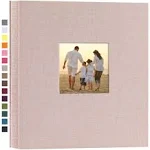 potricher Linen Hardcover Photo Album 4x6 1000 Photos Large Capacity for Family Wedding Anniversary Baby Vacation (Beige, 1000 Pockets)