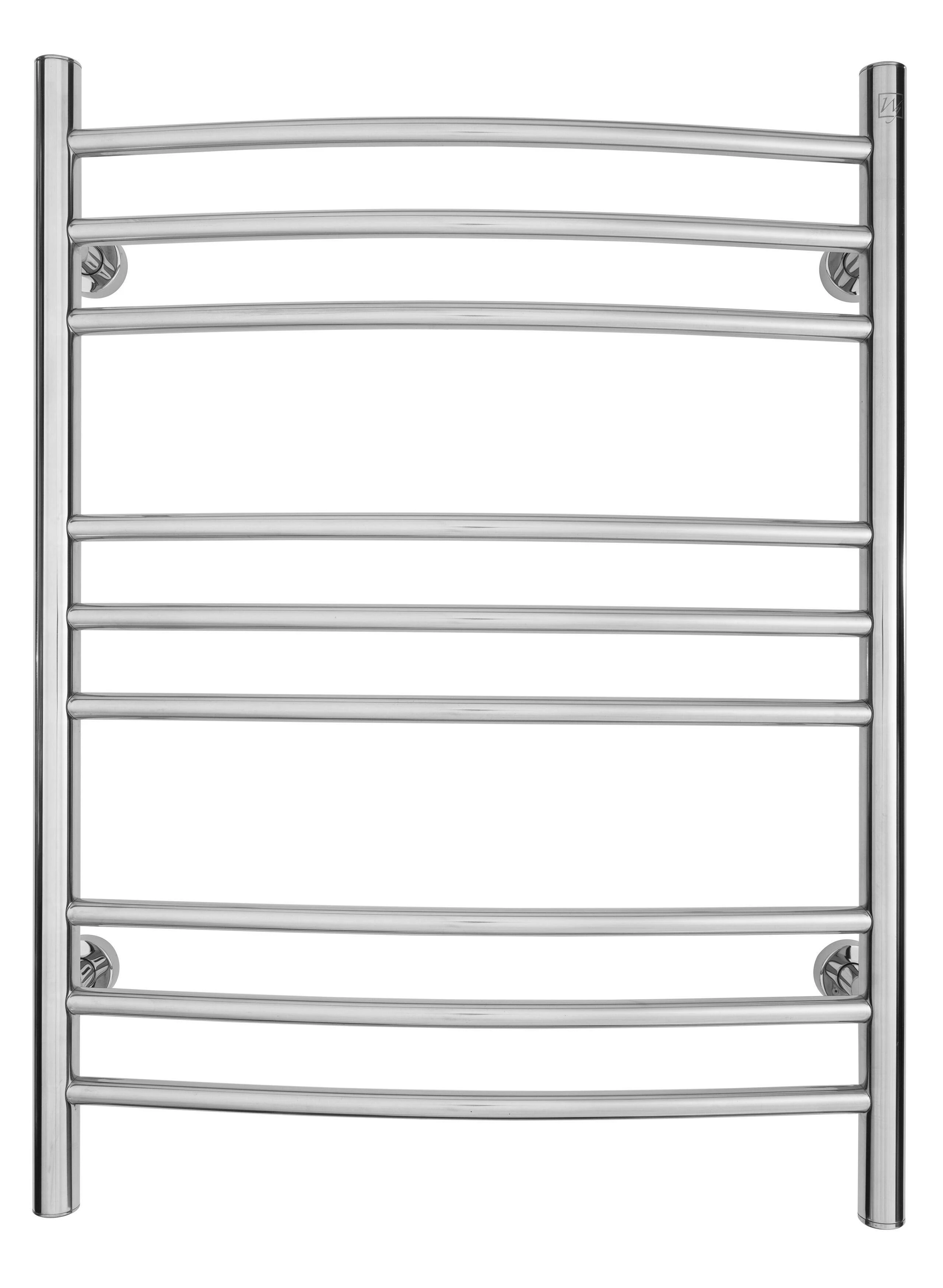 Riviera Towel Warmer, Polished, Dual Connection, 9 Bars