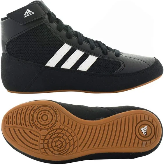 Adidas HVC Mens Black White Wrestling Shoes Mens Sz 8