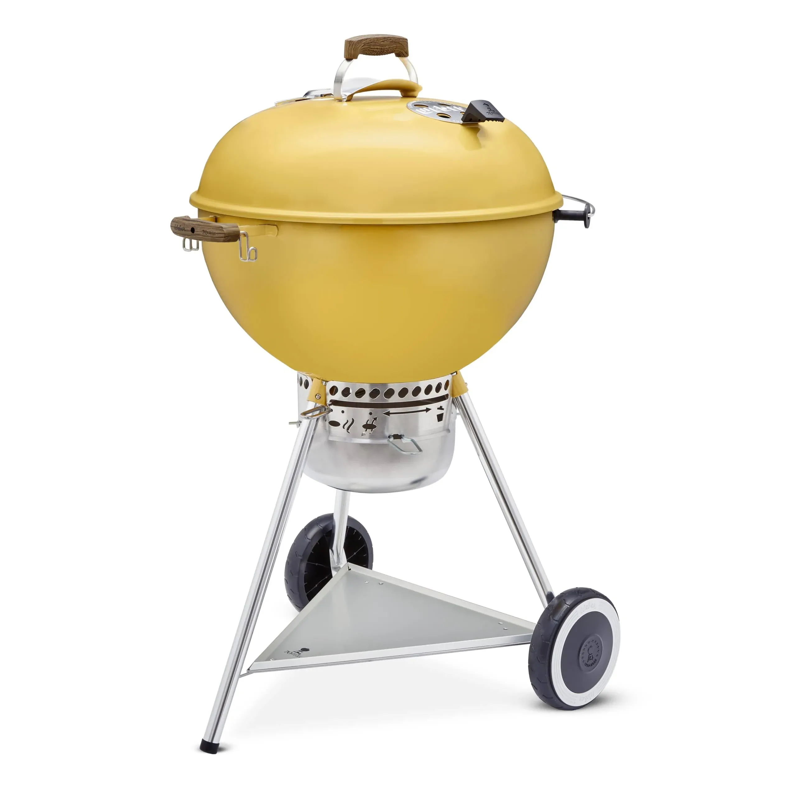 Weber - 70th Anniversary Kettle 22" Charcoal Grill - Hot Rod Yellow