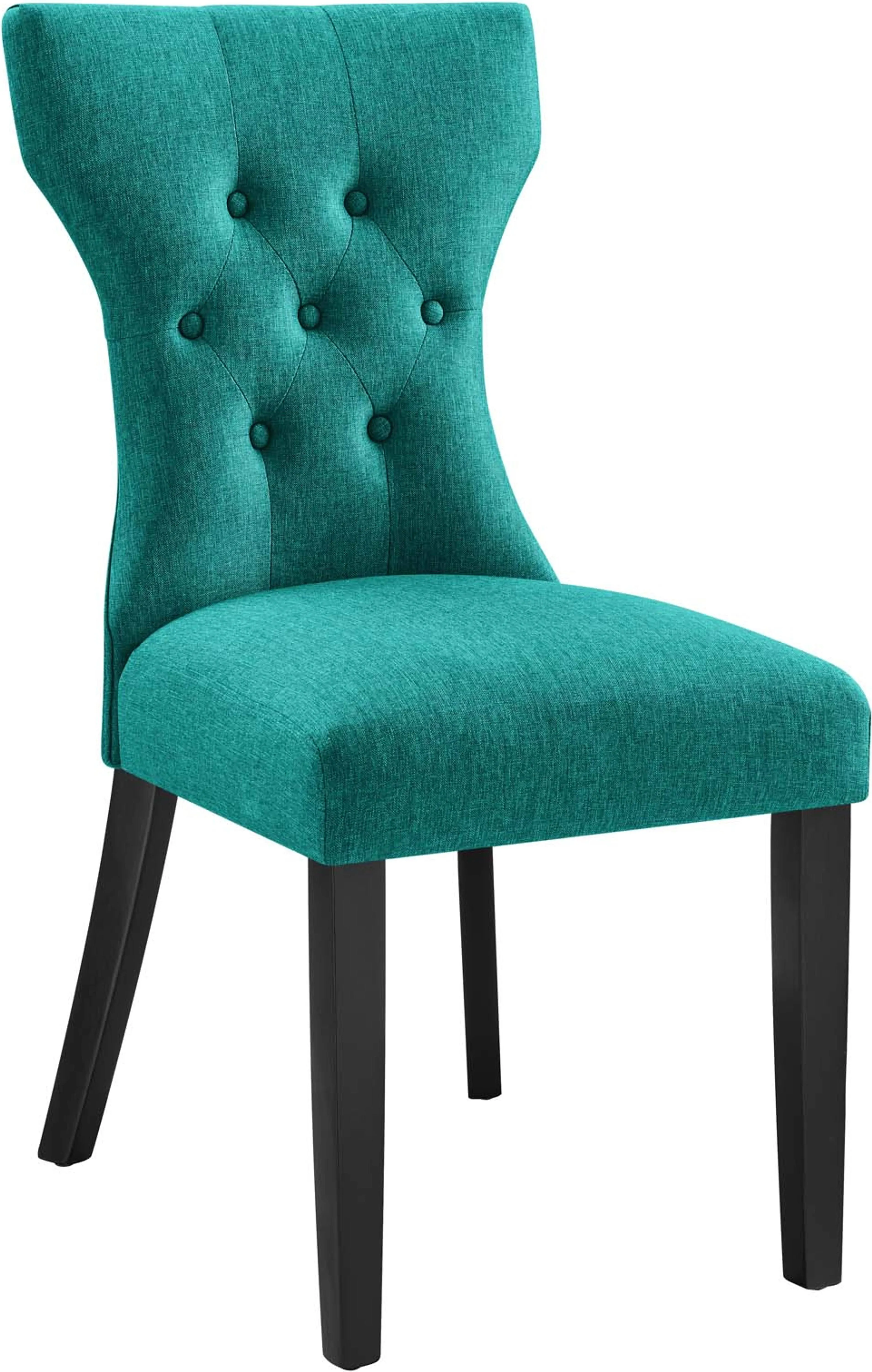 Modway Silhouette Dining Side Chair Teal