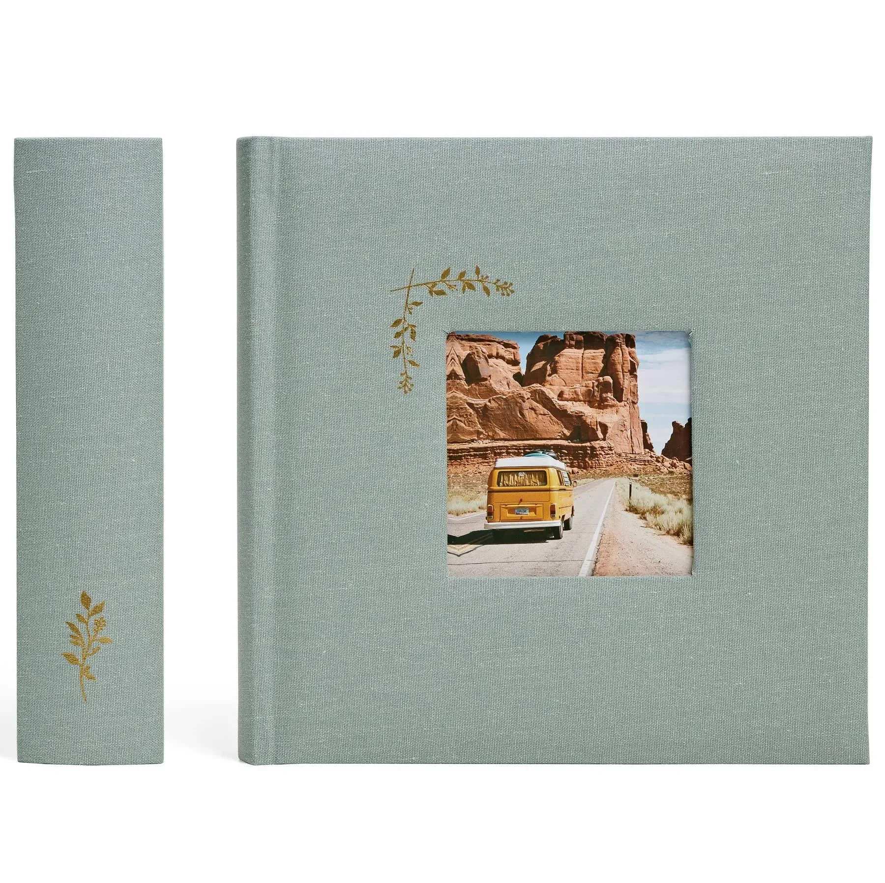 Elegant Linen Photo Album - 200 Acid-Free Pockets for 4x6 Pics - Perfect for Weddings & Gifts