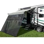 Black 10' x 8' Drop RV Awning EZ ZipBlocker 701008ACD