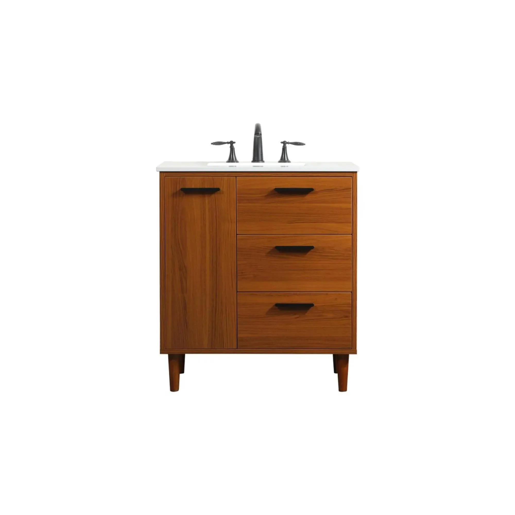 Elegant Lighting Vanity Sink Set in Maple from the Baldwin collection - VF47030MMP