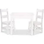 Melissa & Doug - Wooden Table & Chairs - White