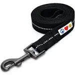Pawtitas Reflective Padded Dog Leash, Black, 6-ft, Medium/Large
