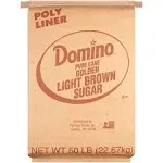 Domino Pure Cane Sugar, Light Brown - 1 lb box