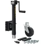 Trailer Valet JX 2,000 lb. Capacity Tongue Jack with Swivel Mount and Wheel TVJX2S-MW