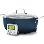 GreenPan Elite 6-Quart Essential Smart Skillet in Oxford Blue