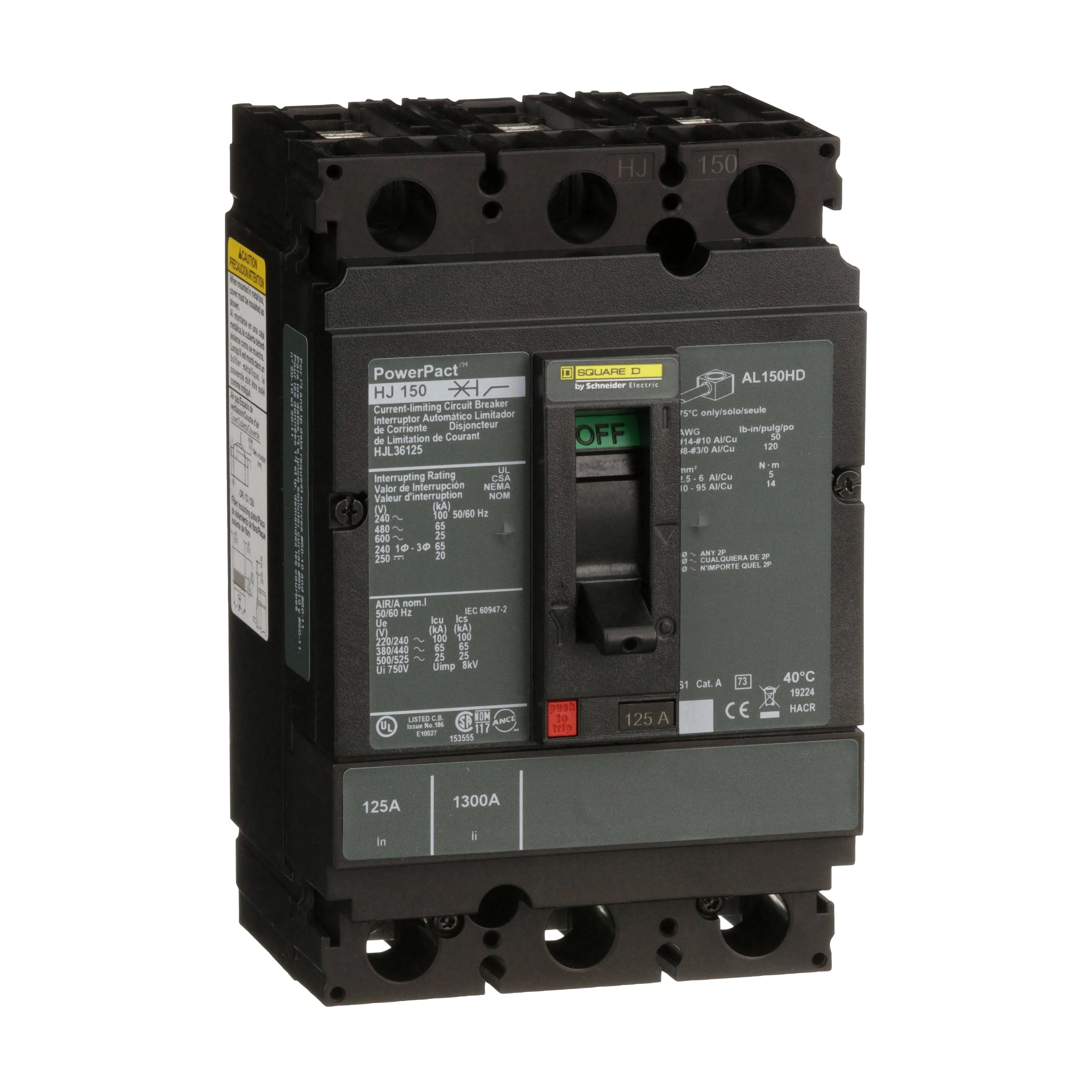 Square D HGL36125 Circuit Breaker