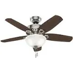 Hunter Builder 42" Ceiling Fan with Light - Brushed Nickel