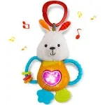 Kiddolab Easter Bunny Teething & Rattle Musical Toy for Infants and Babies - & -