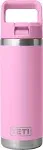 Yeti Rambler 18 oz Water Bottle with Straw Cap - Power Pink