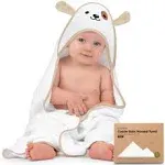 KeaBabies Cuddle Organic Bamboo Baby Hooded Towel (Dog)