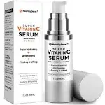 Super Vitamin C Serum for Women Over 70: Niacinamide, Vitamin C, Hyaluronic Acid, Peptides, Vitamin E, Caffeine, Bakuchiol, Hydrating, Lifting, Face