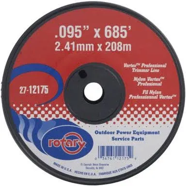 Rotary 12175 Line Trimmer .095 x 685' Vortex Medium Spool