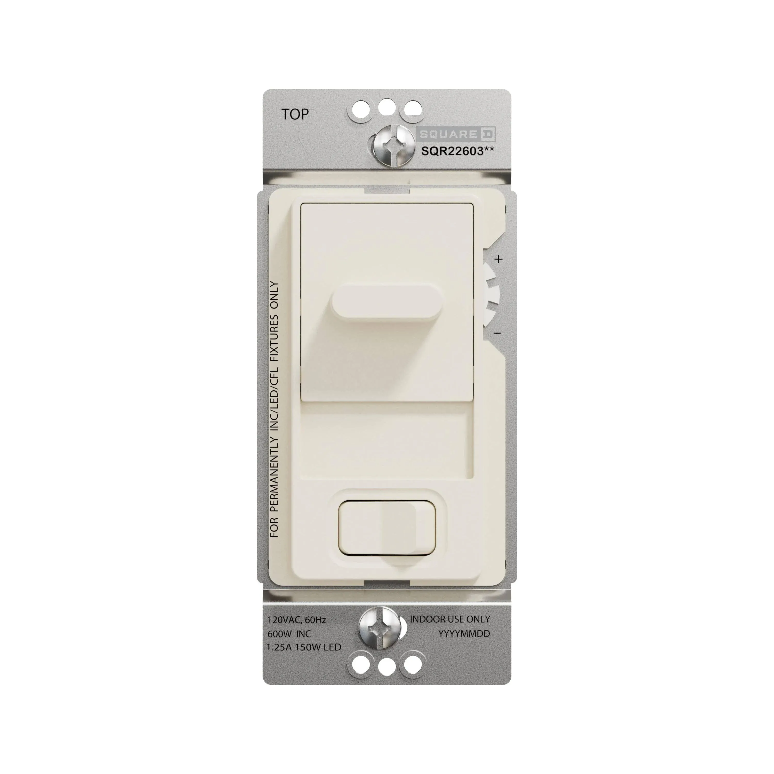 Square D X Series Single-Pole/3-Way LED Slide Light Dimmer