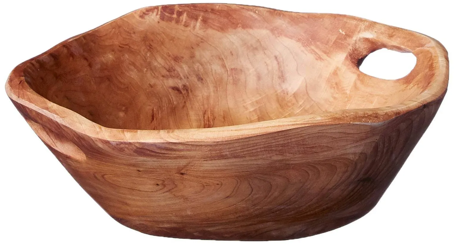 Enrico Root Wood Medium Bowl with Handles