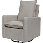 Babyletto Cali Pillowback Swivel Glider - Performance Grey Eco-Weave