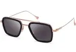 New Dita Flight.006 DT 7806 E-BLK-RGD Black Gold Metal Sunglasses Grey Lens