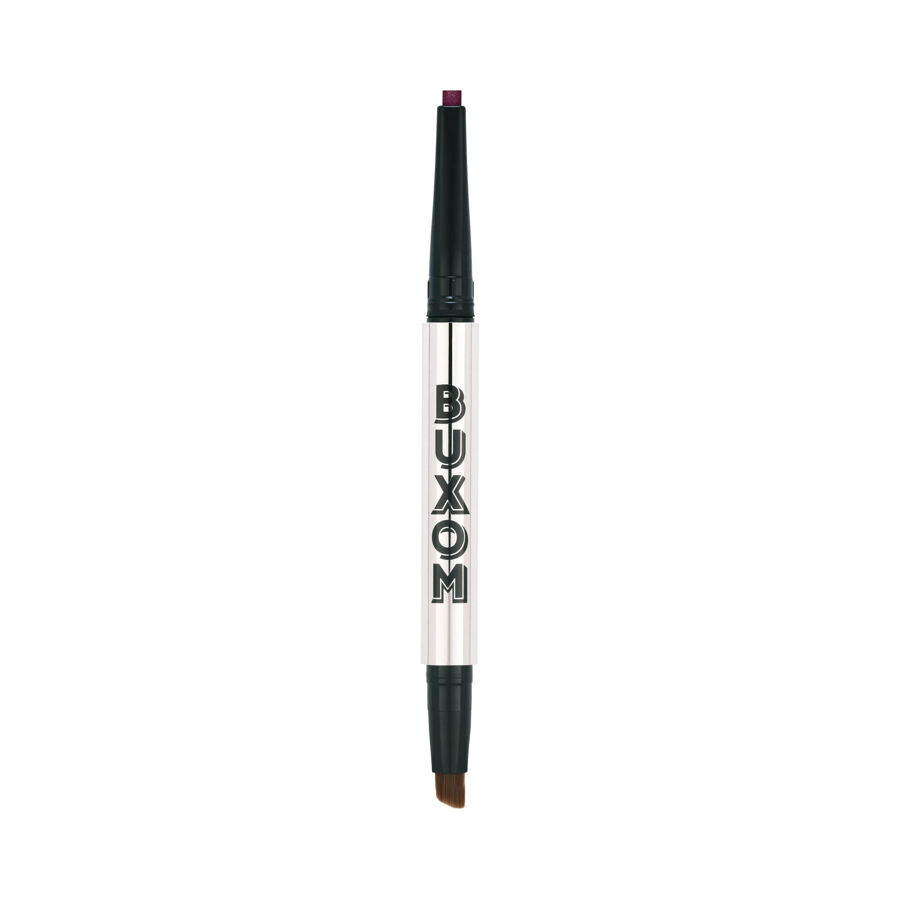 Buxom Power Line Lasting Eyeliner, Creamy Retractable Eye Liner, Waterproof & Smudge Proof, Bladed Tip & Built-In Brush to Line & Define Eyes