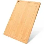 Bruntmor Brisket Cutting Board - Heavy Duty Wooden Bamboo Cutting Board with Solid Craftsmanship and Pre-Oiled Smooth Surface for Easy Maintenance - Ideal for Cutting Meat, Veggies, Fruits