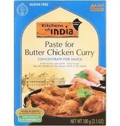 Kitchens Of India Paste for Butter Chicken Curry, 3.5-Ounce Boxes (Pack of 6)