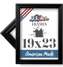 18x30 Black 0.75 in Wooden Photo Picture Poster Frame, Wall Art Living Room and Home Decor, Personalize for Certificate, Puzzle and Document Frames