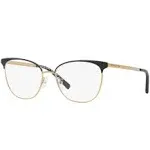 Michael Kors NAO MK3018 Eyeglass Frames 1195-54 - Matte Black/pale Gold-tone MK3018-1195-54