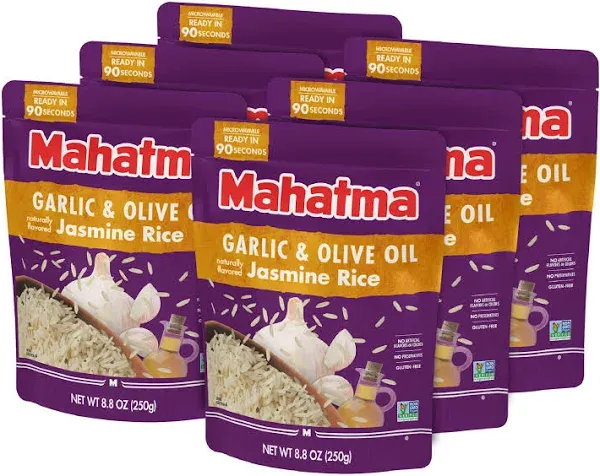 Mahatma Ready to Heat Garlic & Olive Oil Jasmine Rice