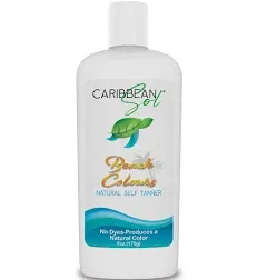 Caribbean Sol - Beach Colours Natural Self Tanning Lotion- Natural Eco-Friendly Sunless Tanner Skin Moisturizing Quick Self Tan Body Lotion 6oz.