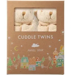 Angel Dear Cuddle Twins Blankie, Brown Bear