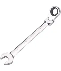 21Mm Metric Flex-Head Ratchet Wrench,Box End Head 72-Tooth Ratcheting Combinatio