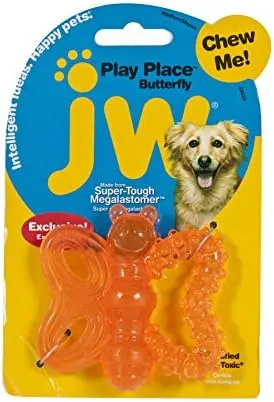 JW Pet PlayPlace Butterfly Teether Dog Toy