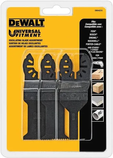 DeWalt Oscillating Blade Assortment DWA4215
