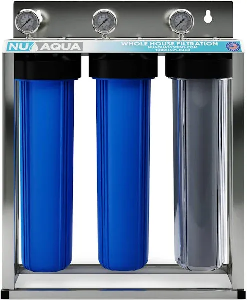 NU Aqua 3 Stage Whole House Water Filtration System