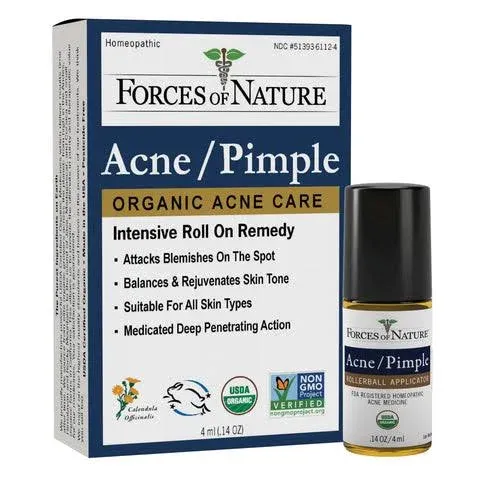 Forces Of Nature Acne/pimple Rollerball Applicator 1 Each 4 Ml