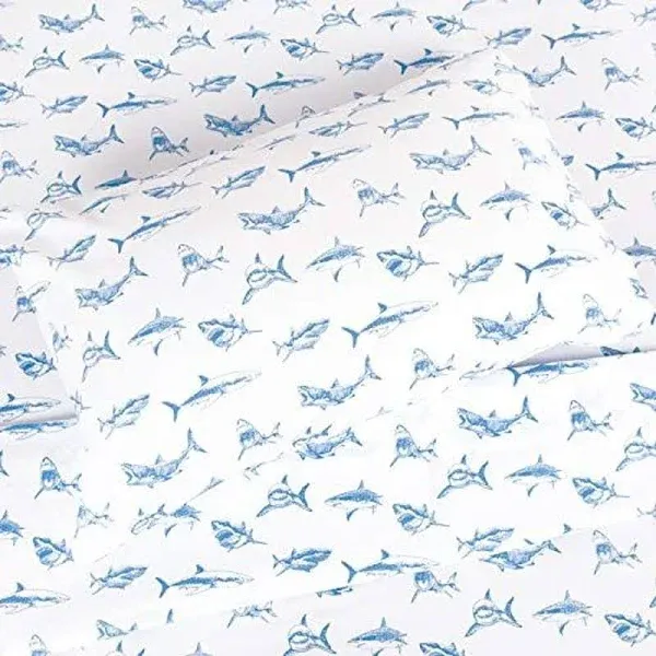 Kids Rule 4-Piece Shark Sketch Sheet Set