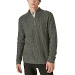 Lucky Brand Men's Tweed Mock Zip