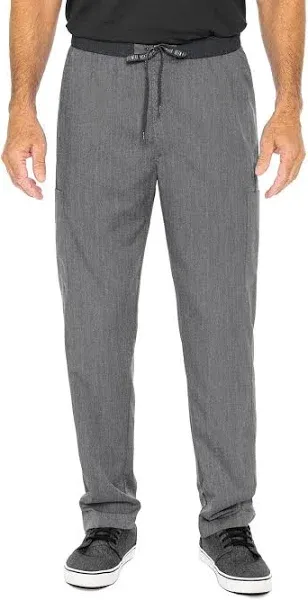 Med Couture Men's Scrubs Hutton Straight Leg Short Pants MC7779S WINE Wine