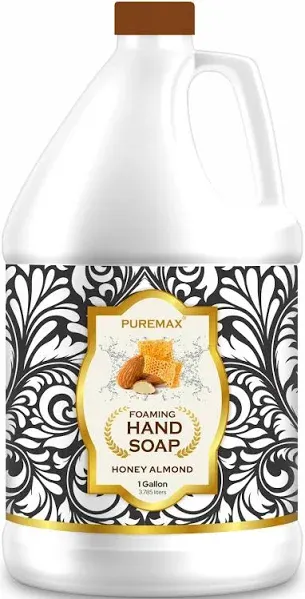 Foaming Hand Soap Refills | Honey Almond | Essential Oils | Gentle, Moisturizing Foam | Made in USA | 128 Fl Oz (1 Gallon) |