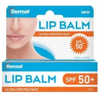 DERMAL THERAPY Lip Balm SPF50 10g -has Been Designed to Nourish and Hydrate The Lips Whilst Providing Protection from Sun Exposure and Moisture Loss