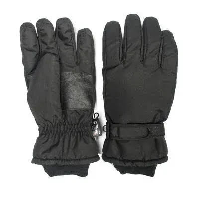 Quiet Wear Men's Waterproof Thinsulate Gloves Black XL