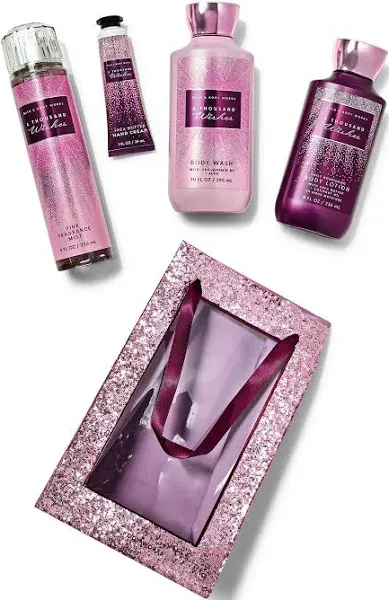 Bath and Body Works Thousand Wishes gift set