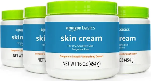 Amazon Basics Ultra Moisturizing Skin Cream for Dry & Sensitive Skin, Dermatolog