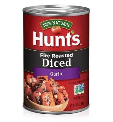 Hunt's Fire Roasted Diced Tomatoes with Garlic