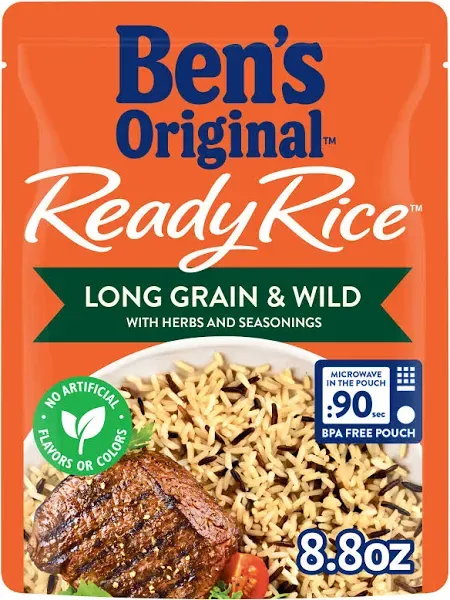 Ben's Original Ready Rice Long Grain and Wild Flavored Rice